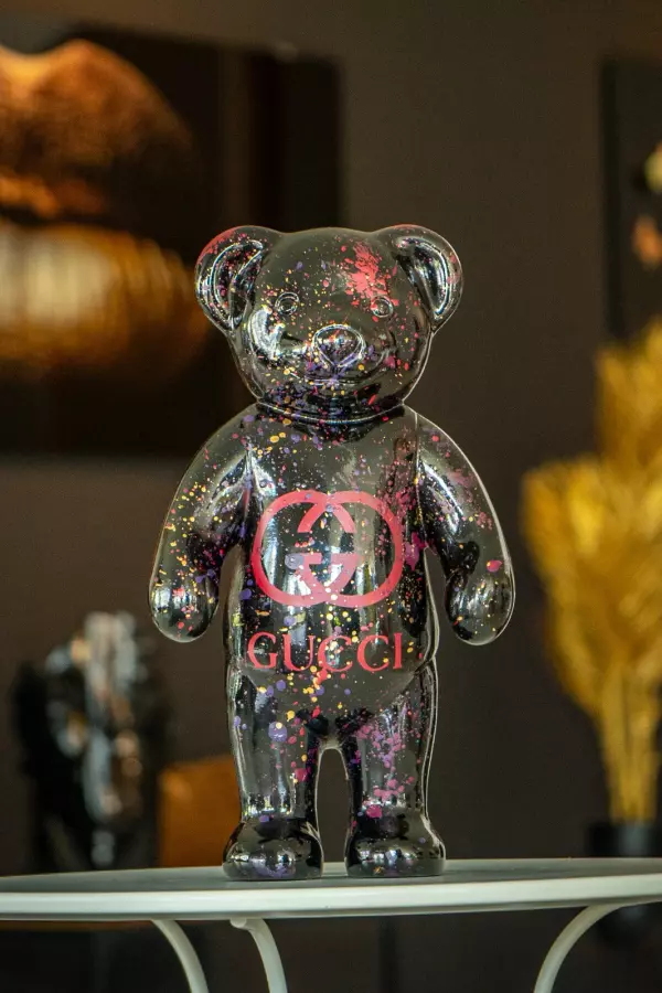 Bild 0 von Pop Art Designer Teddy in schwarz