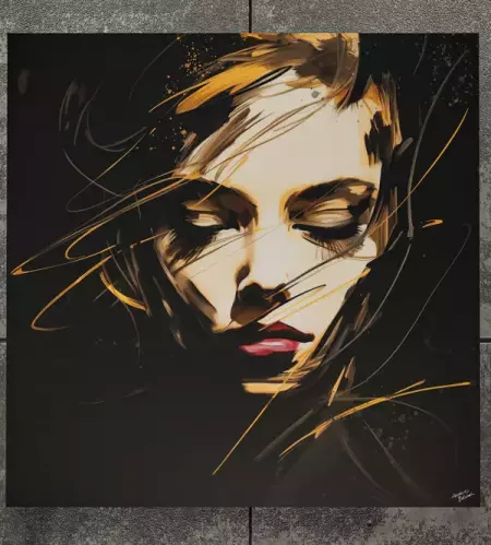 Abstract Girl Yellow