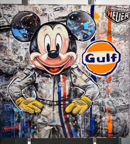 Pop Art Mouse Gulf Racing