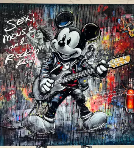 Pop Art Mouse Rockstar