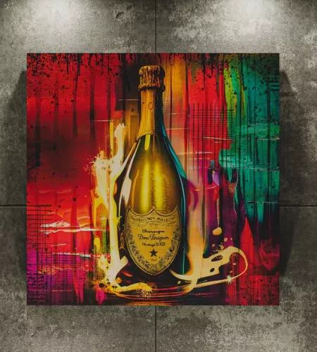 Pop Art Don Perignon Bootle gold